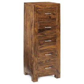 Sheesham Wood Cube Chest Of Drawer