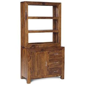 Sheesham Wood Cube Display Kitchen Cabinet