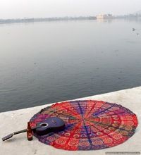 Indian Mandala Patchwork Wall Hanging Round Tapestry