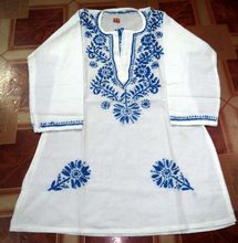 hand embroidered cotton kurtis