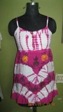 children wear tye dye dress with brush print