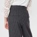 CODE Striped Buttoned Culottes