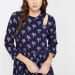 COLOUR ME Floral Print A-line Midi Dress