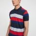 FAME FOREVER Regular Fit Striped Polo Neck T-shirt