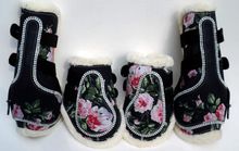 FLOWER PRINT HORSE ANKLE AND TENDON BOOT