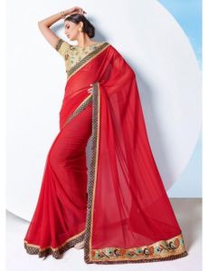 Embroidery Work Banglori Silk Saree