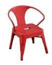 Vintage Iron Red Small Chair
