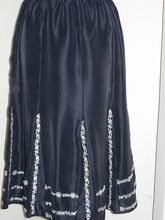 Silk Skirt With Chikan Emb