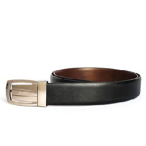 Formal Leather Belt with Classic Centre Press Buckle