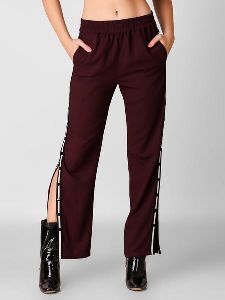 Button Up Detail Women Trouser