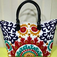 Embroidered Decorative Tote Bag