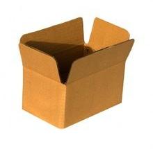 Corrugated kraft paper box and packaging box