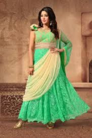 Net Anarkali Suit (PTAS-1038)