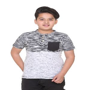 Henley neck designer t-shirts for kid