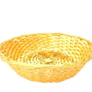 Traditional Metal Handwoven Fruit Bread Aluminium Basket