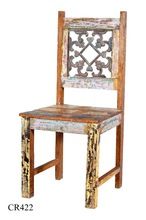 iron jali reclaim old indian wooden dinning chair