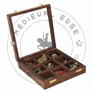 Wooden Masaldan And Jewelry Box