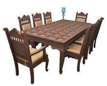 Antique hand Carved Luxury Wooden Dining Set