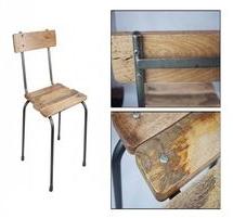 Modern Iron Wooden Chair With Designer Base