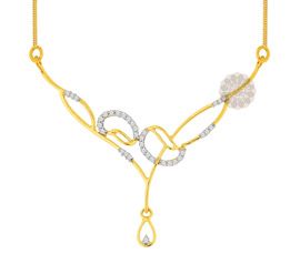 Fancy Diamond and Gold Necklace