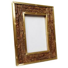 Natural look Tree skin pasted wooden photo frame