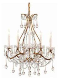 crystal iron chandelier