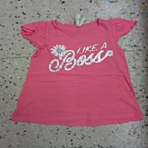 girl tops with scratched print
