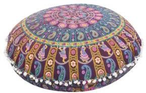 Indian Mandala Tapestry Floor Cushion Cover