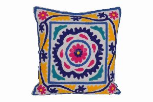 Indian Suzani Emroidery Cushion Cover