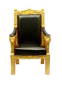 Golden And Black Armchair