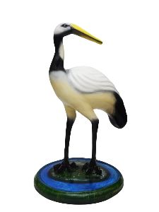 Siberian Crane White Small Bird Statue