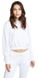 Cotton Cropped Sweatshirt