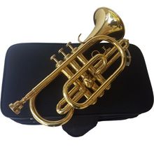 FLAT SHINING BRASS FINISHING CORNET