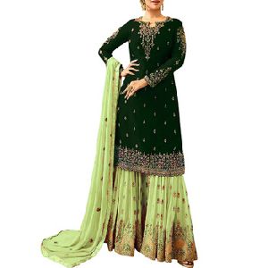 Pakistani Indian Georgette Sharara salwar suit