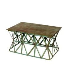 rustic finish small console table