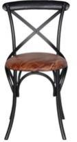 Vintage Iron Metal Dining Chair