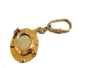 Brass Porthole Key Chain