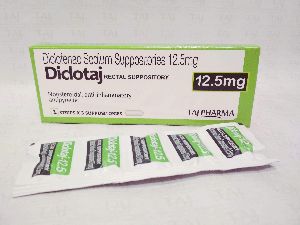 Diclofenac Sodium Suppositories 12.5mg (Dicotaj 12.5)