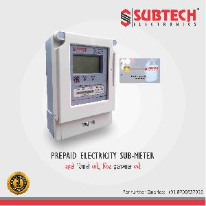SUBTECH Single Phase Prepaid Electricity Sub - Meter 220V 50Hz 40A