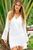 Stylish And Plain White Beach Kaftan