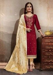 Cotton Silk New Designer Churidar Suits