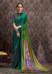 Digital Printed Chiffon Regular Wear Sarees