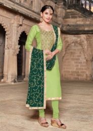 Gota Patti Work Churidar Suits