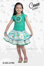 Best Design and Quality Beautiful Cotton Girls Skirt Top