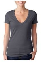 Latest fashion design deep v neck tshirt for women