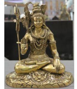 Brass Hindu God Shiva Statue Religious Murti