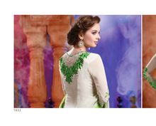 Green Embroidered Churidar Suit