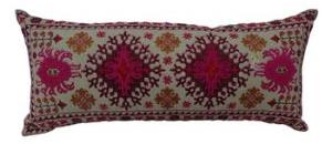 Custom embroidery Indian decorative long pillow case