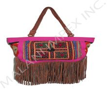 National wind canvas handbag