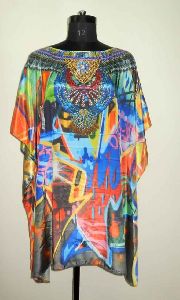 Ladies Artistic Print Kaftan